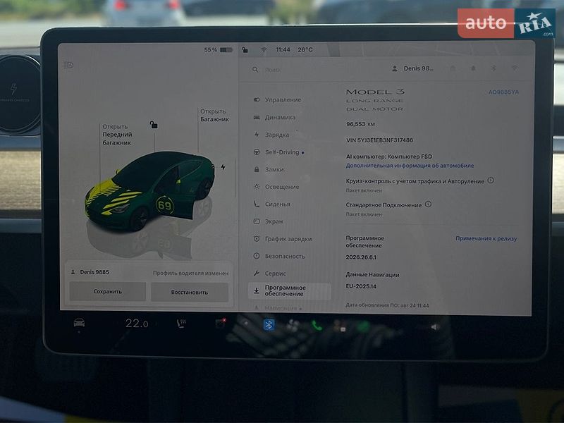 Седан Tesla Model 3 2022 в Мукачевому