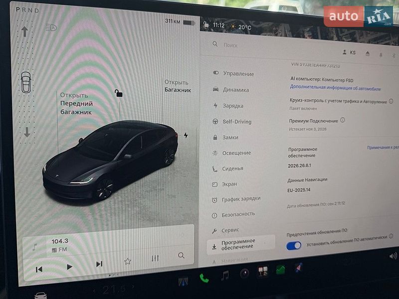 Седан Tesla Model 3 2024 в Білій Церкві
