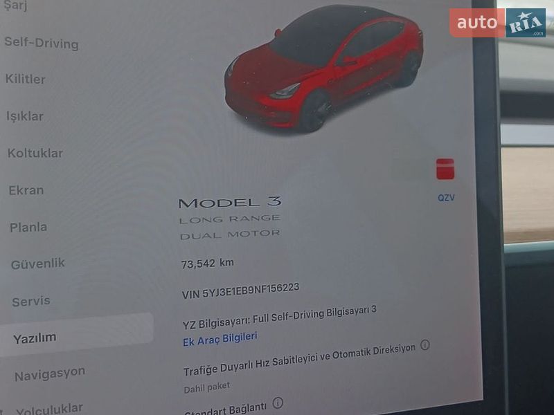 Седан Tesla Model 3 2022 в Одессе