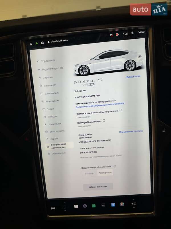 Ліфтбек Tesla Model S 2016 в Білій Церкві