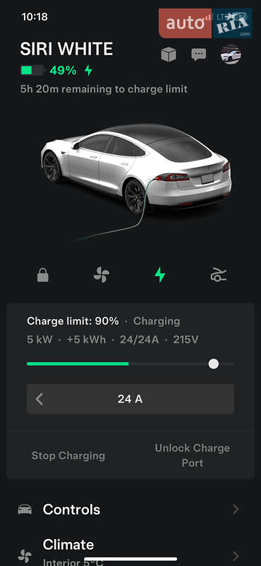 Ліфтбек Tesla Model S 2015 в Києві