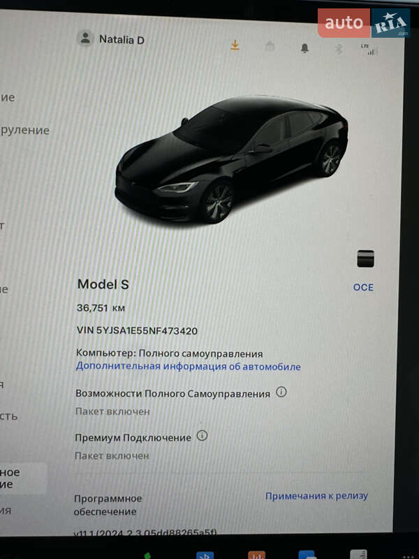 Ліфтбек Tesla Model S 2022 в Черкасах