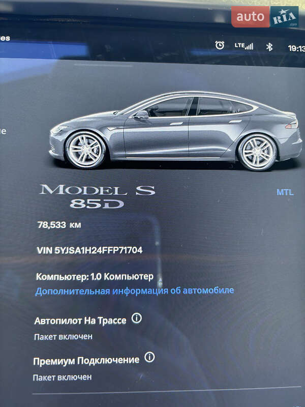 Ліфтбек Tesla Model S 2015 в Києві