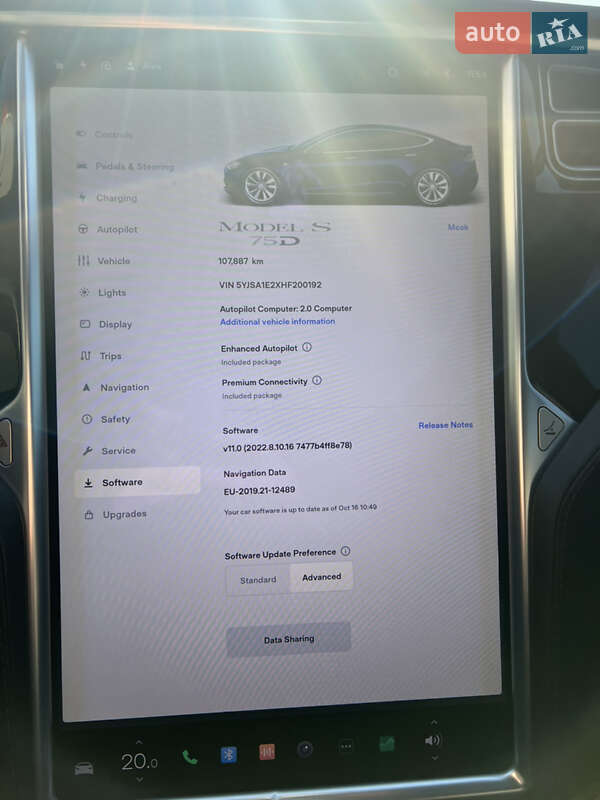 Лифтбек Tesla Model S 2017 в Львове