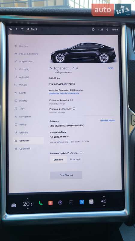 Лифтбек Tesla Model S 2016 в Коломые