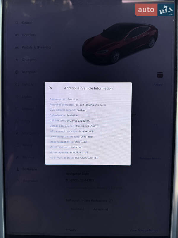 Ліфтбек Tesla Model S 2018 в Івано-Франківську