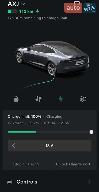 Лифтбек Tesla Model S 2017 в Ивано-Франковске