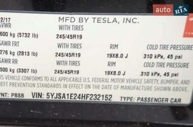 Лифтбек Tesla Model S 2017 в 