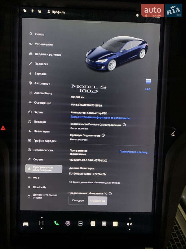 Ліфтбек Tesla Model S 2019 в Львові