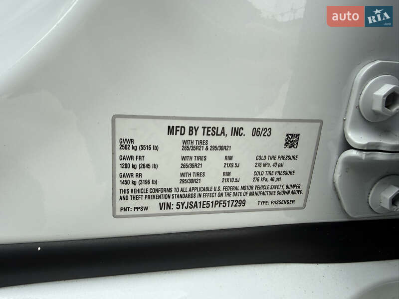 Ліфтбек Tesla Model S 2023 в Києві