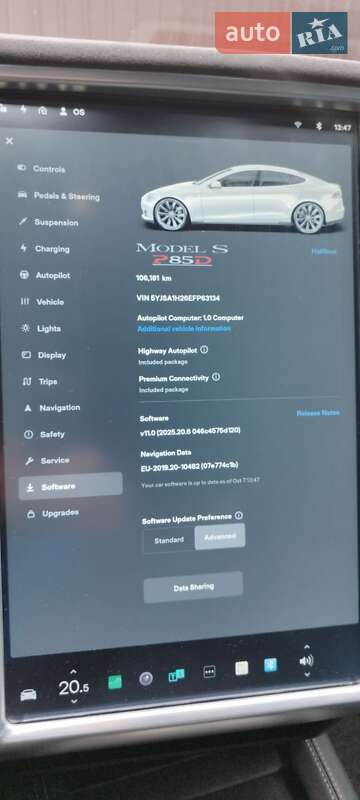 Ліфтбек Tesla Model S 2014 в Львові