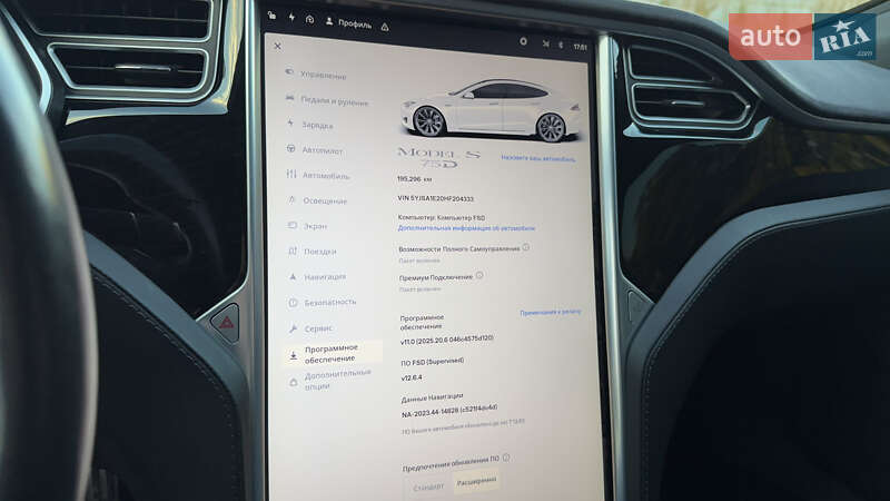 Ліфтбек Tesla Model S 2017 в Луцьку