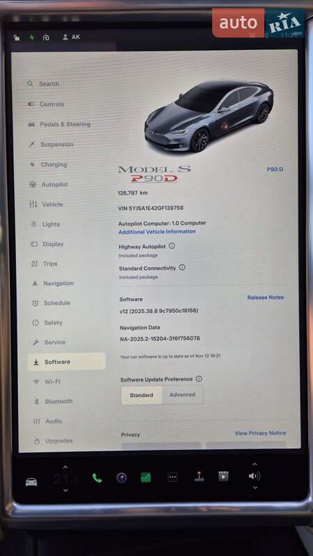 Ліфтбек Tesla Model S 2017 в Луцьку