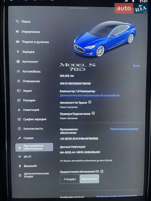 Ліфтбек Tesla Model S 2016 в Львові
