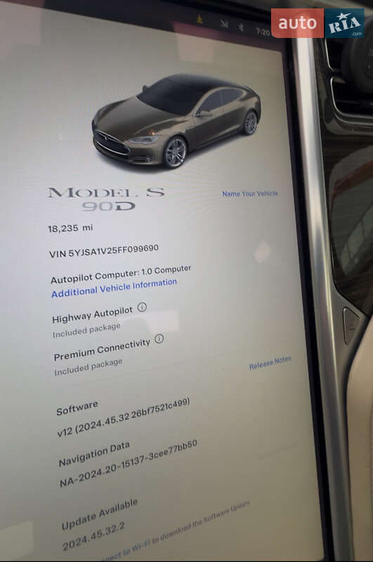 Лифтбек Tesla Model S 2015 в Одессе фото 7 Лифтбек Tesla Model S 2015 в Одессе