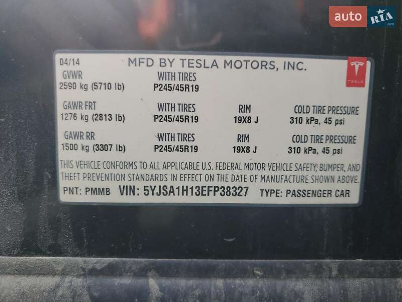 Лифтбек Tesla Model S 2014 в Житомире