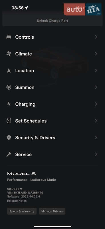 Лифтбек Tesla Model S 2020 в Ужгороде