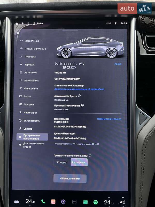 Лифтбек Tesla Model S 2016 в Киеве