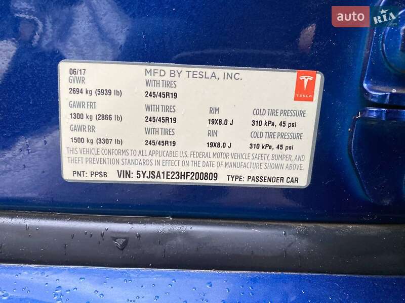 Лифтбек Tesla Model S 2017 в Львове фото 24 Лифтбек Tesla Model S 2017 в Львове