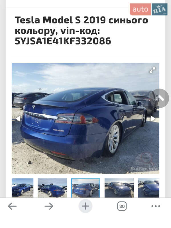 Ліфтбек Tesla Model S 2019 в Львові фото 8 Ліфтбек Tesla Model S 2019 в Львові