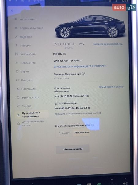 Лифтбек Tesla Model S 2014 в Радехове