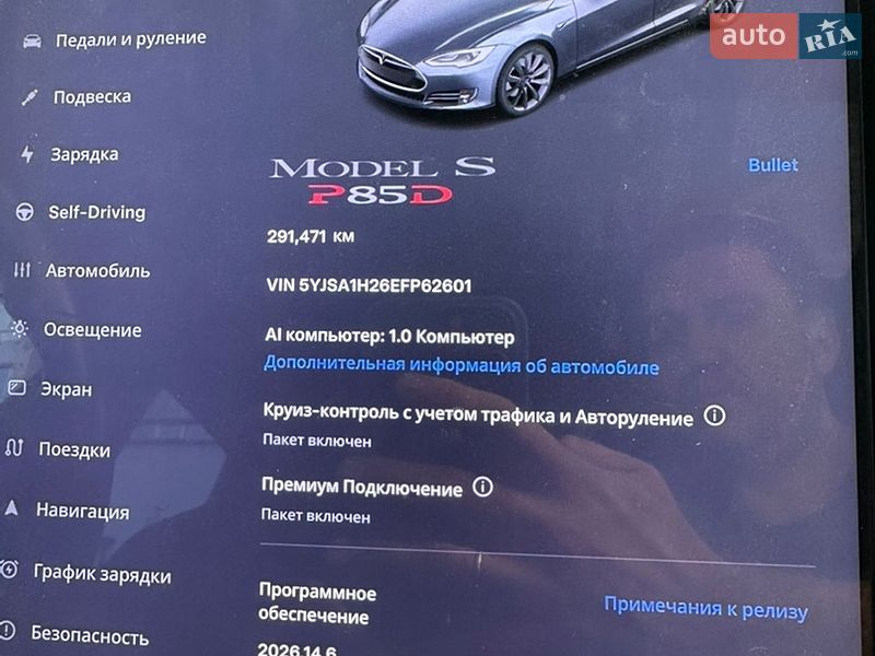 Ліфтбек Tesla Model S 2014 в Києві