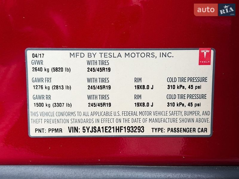 Лифтбек Tesla Model S 2017 в Киеве фото 27 Лифтбек Tesla Model S 2017 в Киеве