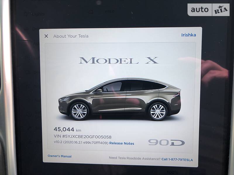 Внедорожник / Кроссовер Tesla Model X 2016 в Одессе