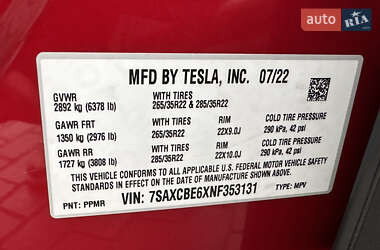 Внедорожник / Кроссовер Tesla Model X 2022 в 