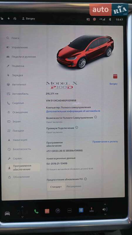 Внедорожник / Кроссовер Tesla Model X 2016 в Киеве