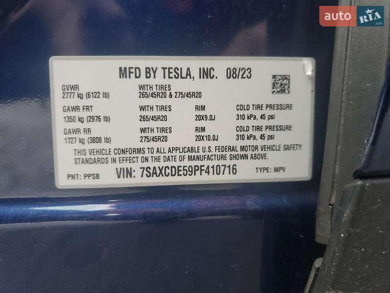Позашляховик / Кросовер Tesla Model X 2023 в Києві