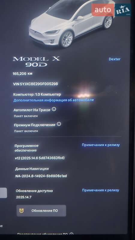 Внедорожник / Кроссовер Tesla Model X 2016 в Львове