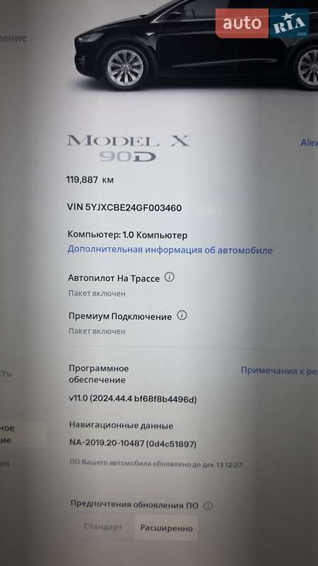 Позашляховик / Кросовер Tesla Model X 2016 в Одесі