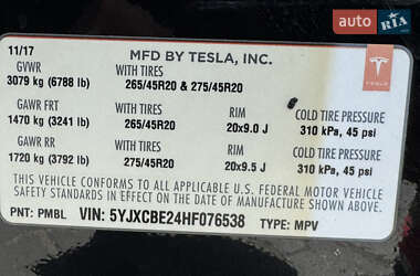 Внедорожник / Кроссовер Tesla Model X 2017 в 