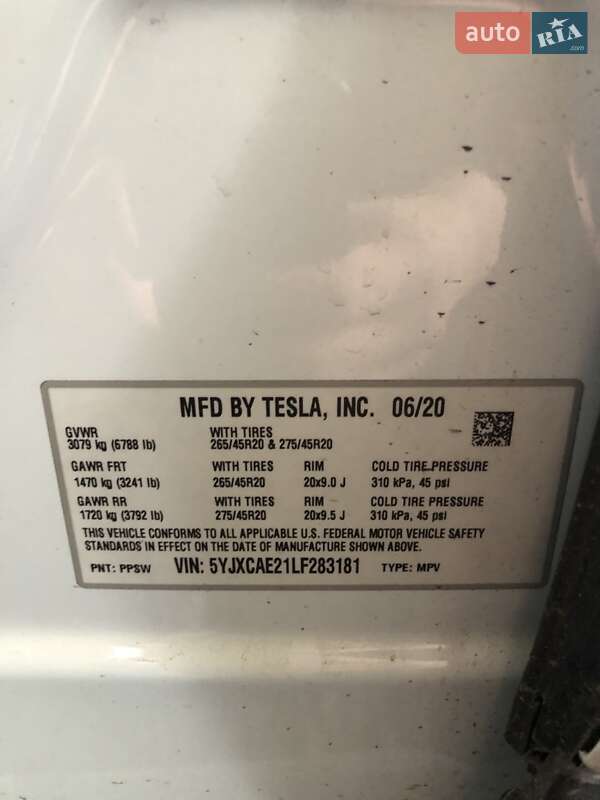 Позашляховик / Кросовер Tesla Model X 2020 в Хмельницькому
