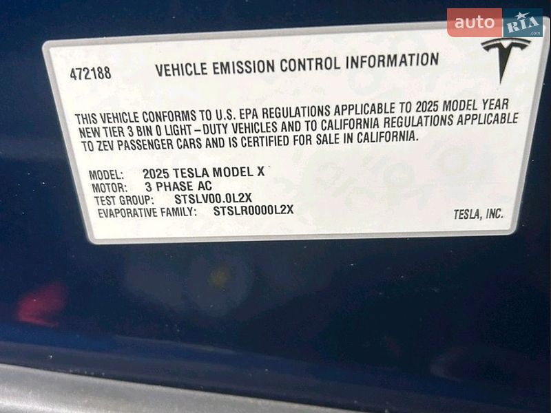 Внедорожник / Кроссовер Tesla Model X 2025 в Ивано-Франковске фото 28 Внедорожник / Кроссовер Tesla Model X 2025 в Ивано-Франковске