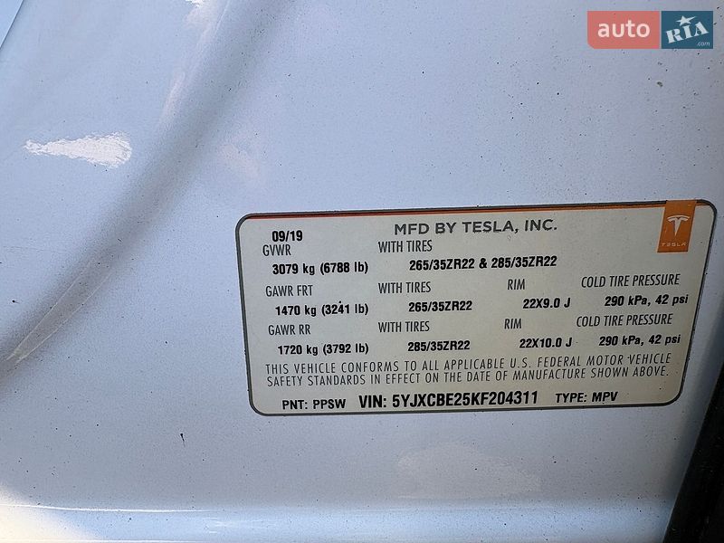 Позашляховик / Кросовер Tesla Model X 2019 в Києві