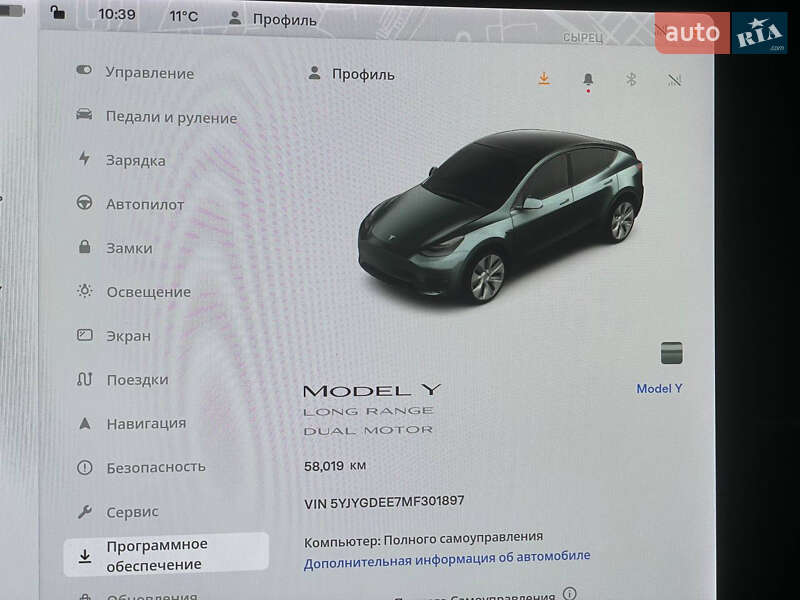 Внедорожник / Кроссовер Tesla Model Y 2021 в Киеве