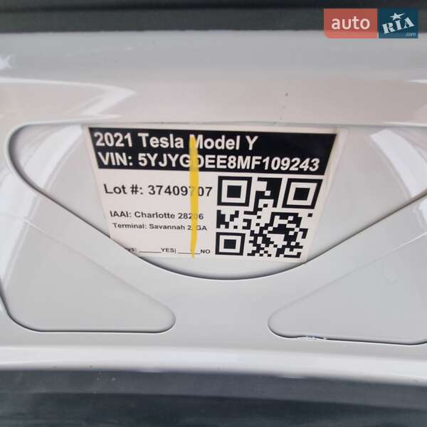 Внедорожник / Кроссовер Tesla Model Y 2021 в Бориславе