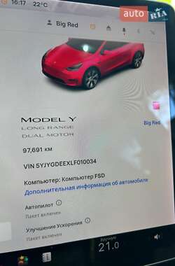 Позашляховик / Кросовер Tesla Model Y 2020 в 