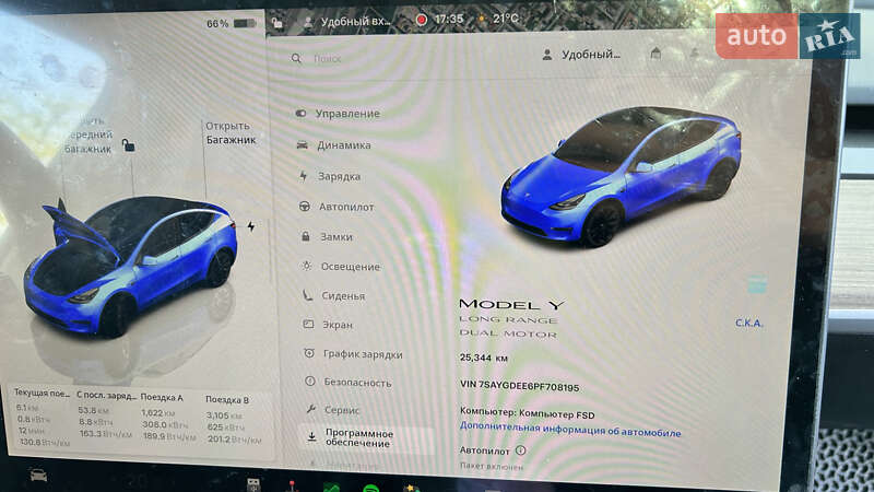 Внедорожник / Кроссовер Tesla Model Y 2023 в Одессе