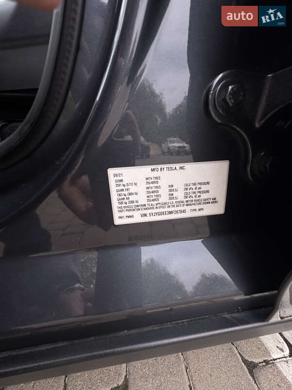 Внедорожник / Кроссовер Tesla Model Y 2021 в Виннице