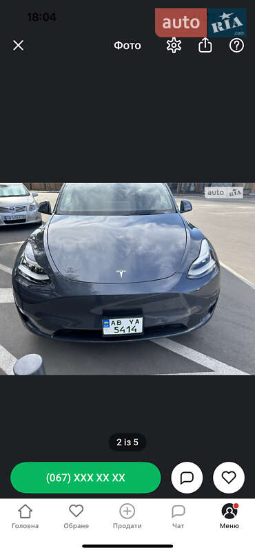 Позашляховик / Кросовер Tesla Model Y 2020 в Вінниці
