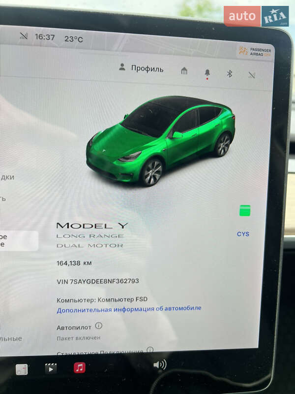 Внедорожник / Кроссовер Tesla Model Y 2022 в Киеве