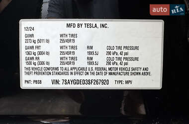 Внедорожник / Кроссовер Tesla Model Y 2024 в 