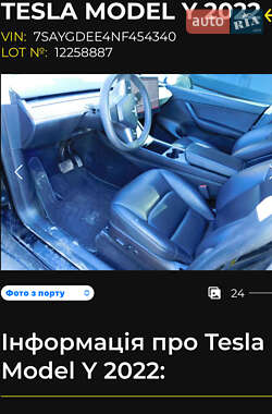 Позашляховик / Кросовер Tesla Model Y 2022 в 