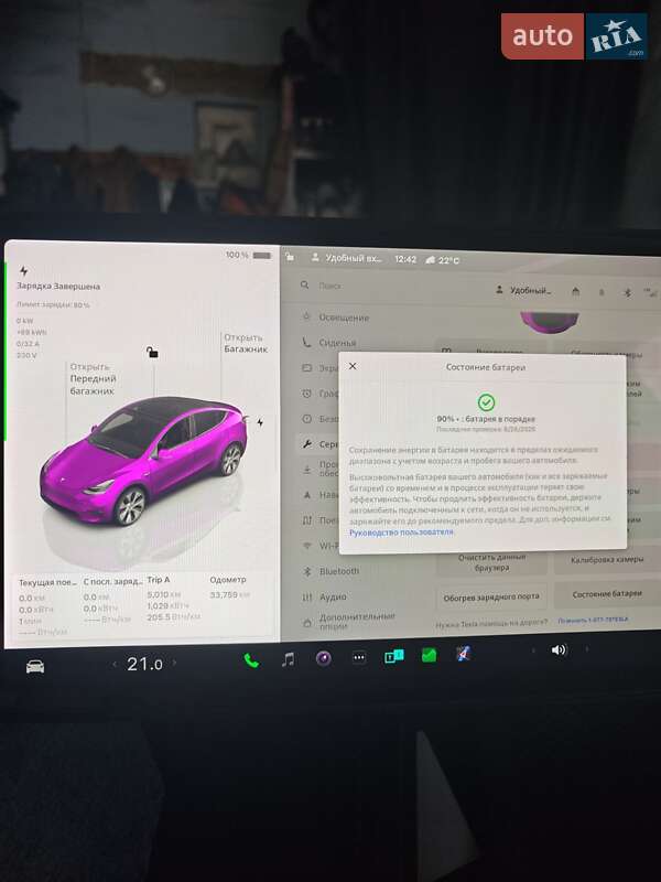 Внедорожник / Кроссовер Tesla Model Y 2022 в Киеве