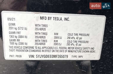 Внедорожник / Кроссовер Tesla Model Y 2021 в 