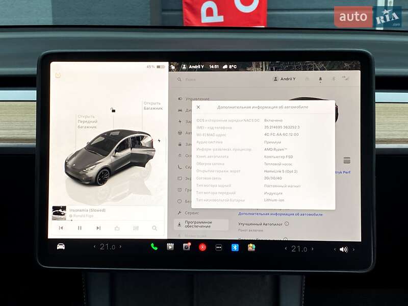 Позашляховик / Кросовер Tesla Model Y 2022 в Києві