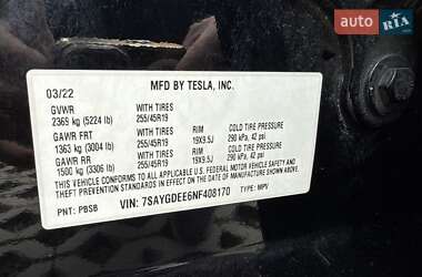 Внедорожник / Кроссовер Tesla Model Y 2022 в 